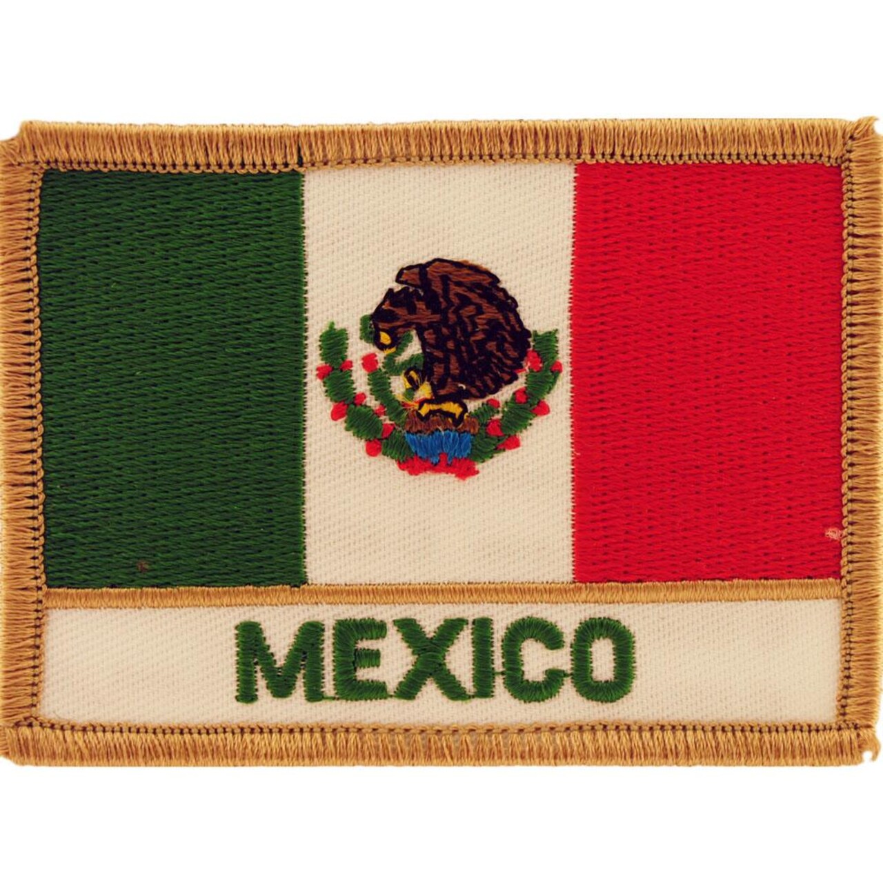 Mexico Flag Patch 2 1/2&#x22; x 3 1/2&#x22;